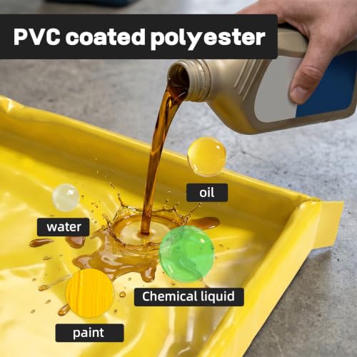 INNOVART 4’ X 4’ Folding Duck Pond, Yellow Portable Spill - Image 4