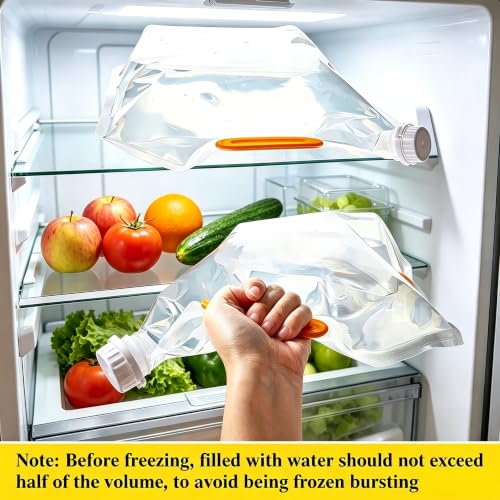 15 Pack Collapsible Water Bags, 1L Clear Portable Water - Image 8