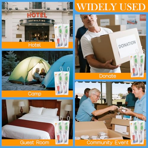100 Set Personal Hygiene Kit Bulk,7-in-1 Disposable Travel - Image 6