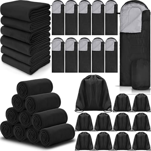 30 PC Homeless Supplies, Sleeping Bags, Blankets, Bags - Image 2