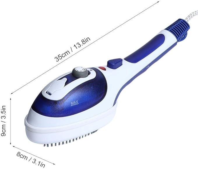 Garment Steamer, 800W 100ml Portable Household Mini Eletric Garment Steamer Handheld Clothes Garment Steamer Fabric Heat Wrinkle Remover Tool with 5 Holes(US Plug 110V)