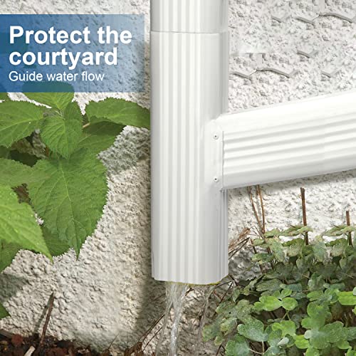 VYH Gutter Downspout Y Connector 2x3 Standard Left High Gloss - Image 5