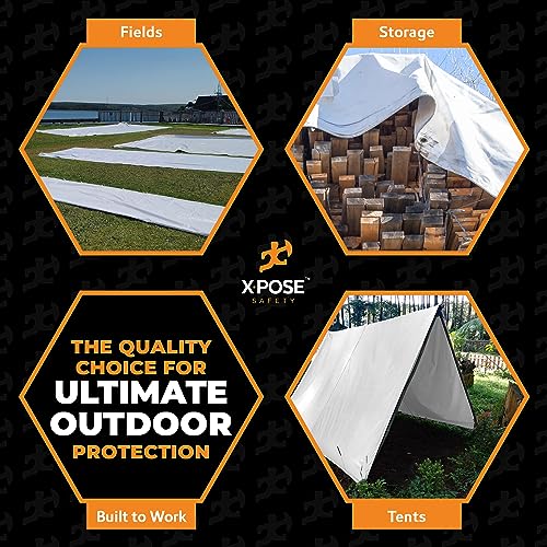 Heavy Duty White Poly Tarp 5' X 7' - Multipurpose Protective - Image 3