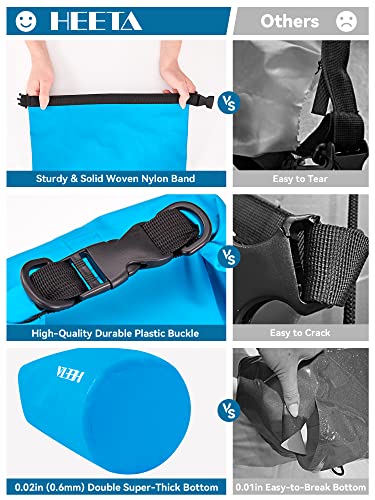 HEETA Waterproof Dry Bag Backpack with Emergency Whistle - Image 7