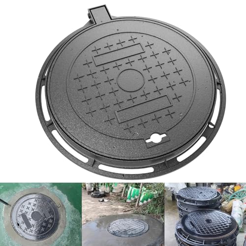 Cast Iron Manhole Cover and Frame, 16" B125 Septic Tank Lid - Image 2