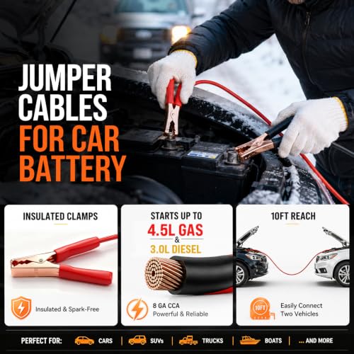 Winter Car Emergency Kit with Jumper Cables, 2-in-1 | Phone & Computer - Image 5