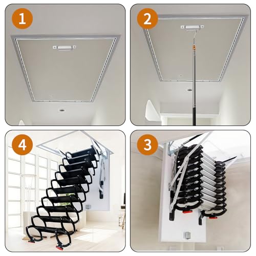 Adjustable Attic Pull-Down Hook Kit with Telescopic Rod - Image 5
