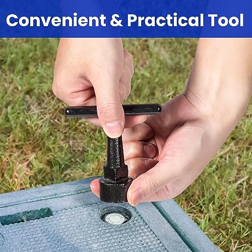 Enhon Curb Box Wrench, Water Meter Key, Penta Socket,1 Pack,Black - Image 7