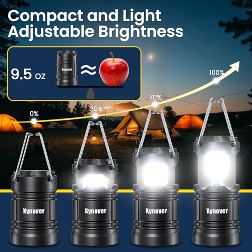 4-Pack Camping Lanterns,LED Lights Powered By Battery - Image 3