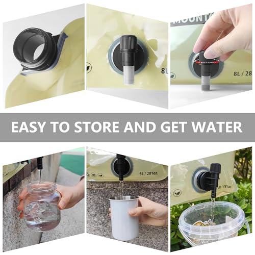 Camping Water Container, Collapsible 2 Gallon Water Jug - Image 7