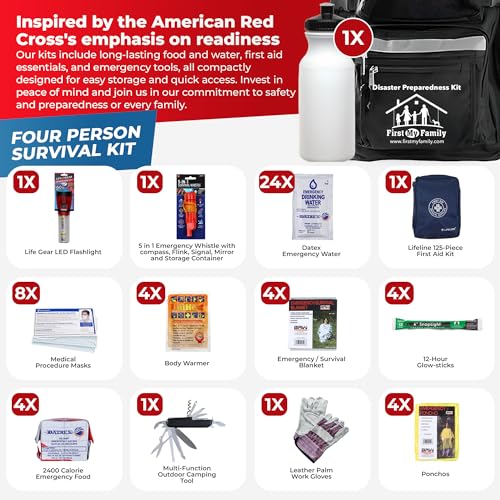 First My Family All-in-One 4 Person, 72 Hour Emergency - Image 5