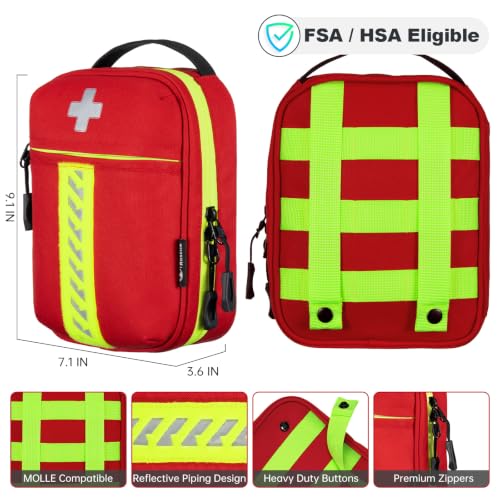 RHINO RESCUE Small Compact First Aid Kit, Organized Pouch - Image 4