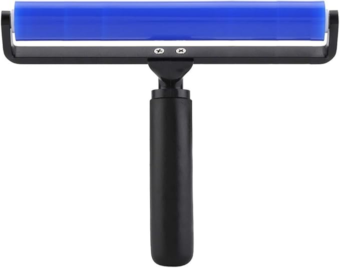 8 Inch Silicone Manual Roller Anti-Static Cleaner Tool, Under The Action of Static Electricity, Small Impurities Will be Adsorbed on The Drum 8"