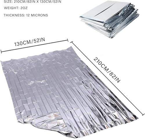Emergency Blankets Pack of 10 – Mylar Thermal Space - Image 2