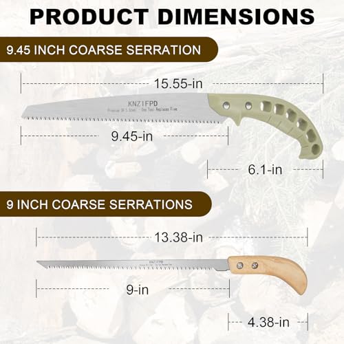 2-Pack Hand Pruning Saw Combo Pack: 11-inch Heavy Duty & - Image 4
