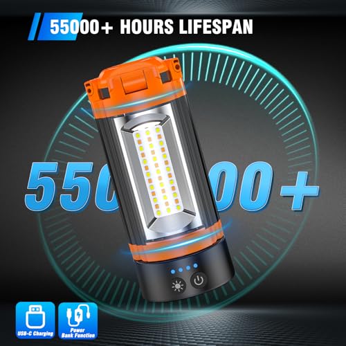 AKOFUN 12000mAh Camping Light with Stand, Portable | Travel Essentials - Image 3