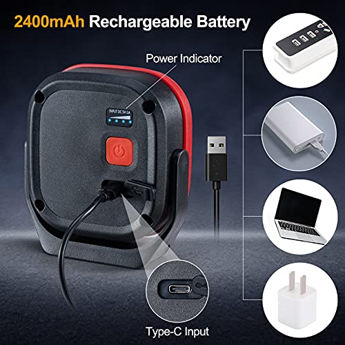 Magnetic Work Light, 42 LEDs 1000 Lumens Rechargeable | Home Repair - Image 5