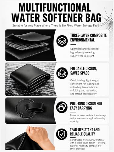 100 Gallon Water Bladder Tank, 2000D PVC Portable Water - Image 6