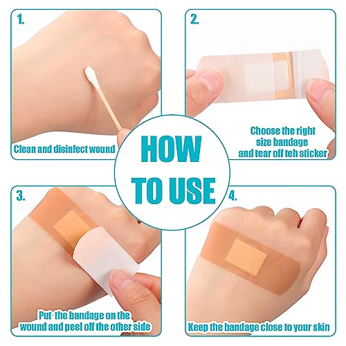 720 Pcs Assorted Bandage Bulk Waterproof Adhesive Variety Bandage - Image 7