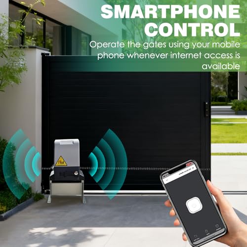 4400lbs Automatic Sliding Gate Opener with APP Control & 4 - Image 6