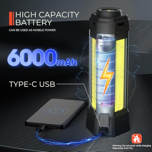 Rechargeable Work Light with Stand, Magnetic Base - Image 7