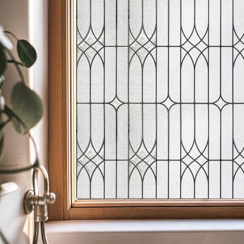 Window Privacy Film, Glass Decorative Static Cling, 17.5" x 78.7" - Image 2