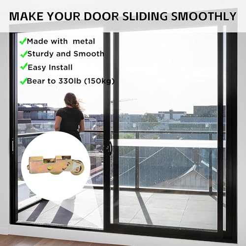 2 Pack Sliding Patio Door 1-1/4 Inch Tandem Roller Assembly - Image 4