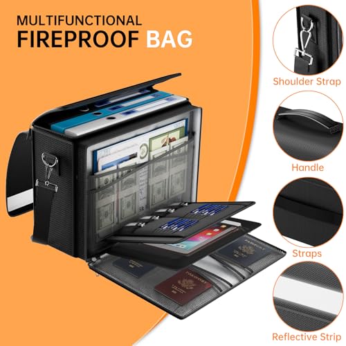 DocSafe Fireproof Document Bag with Multiple | Home Organization - Image 5