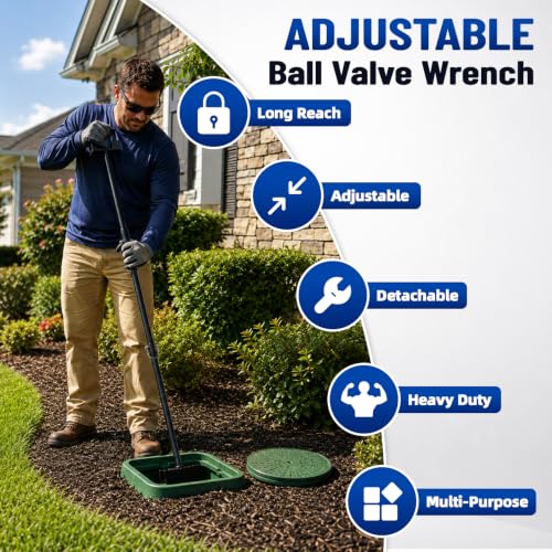 Ball Valve Wrench 3-in-1 Telescopic Water Shut Off Tool | Hand Tools - Image 6
