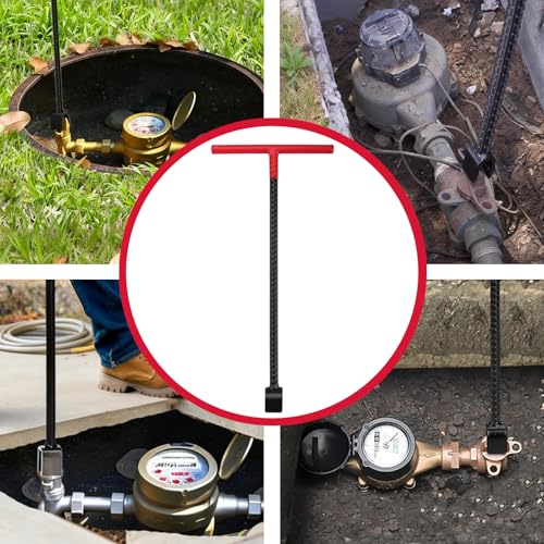 Aillsa 17 Inch Water Meter Key Shut off Tool & 4-Way | Hand Tools - Image 8