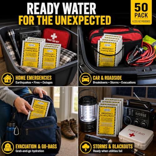 Mayday 73021 Emergency Water Packets (50-Pack) - Image 5