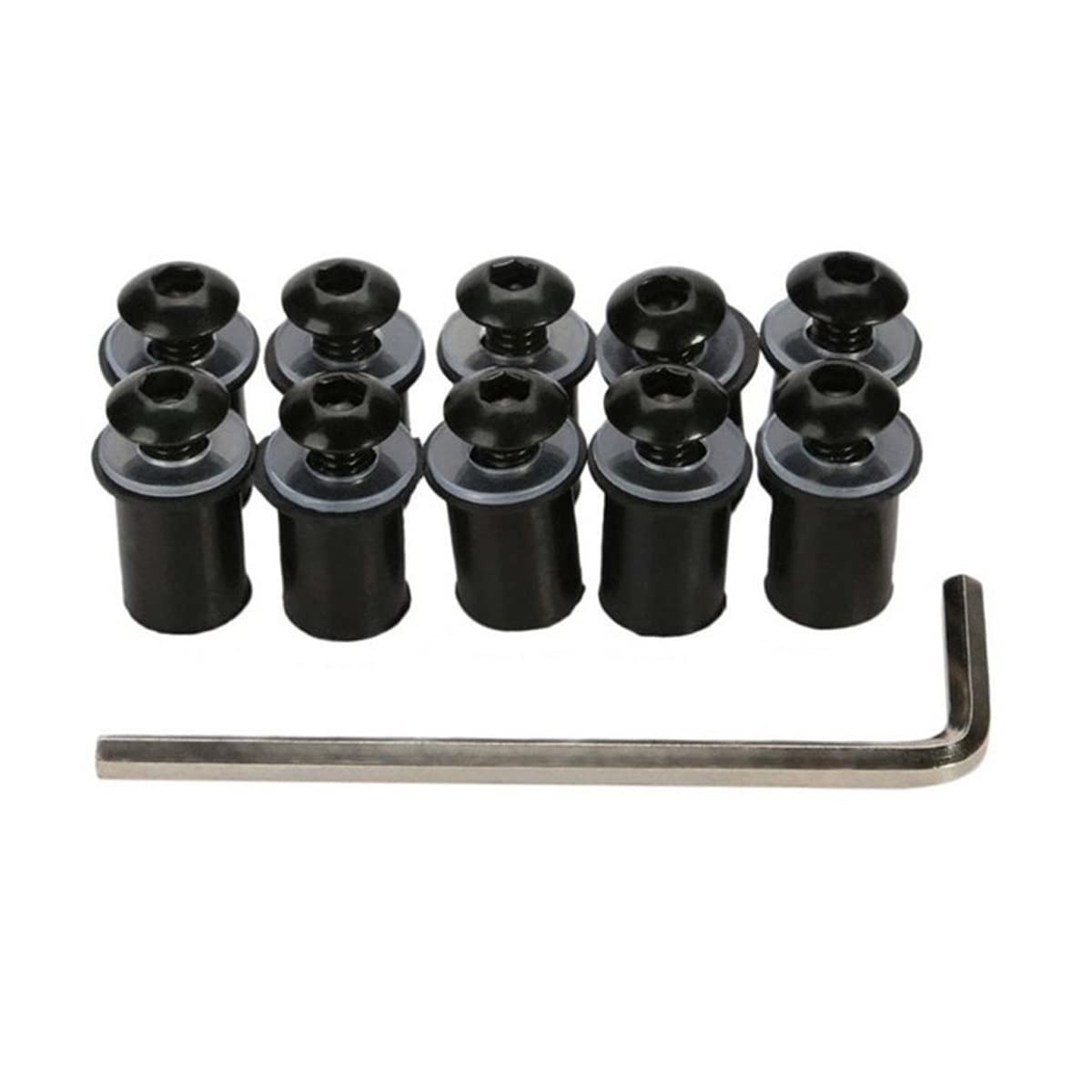 BELOMI 10 Pack 0.71 x 0.4 Inch Motorcycle Windshield Bolt - Image 1