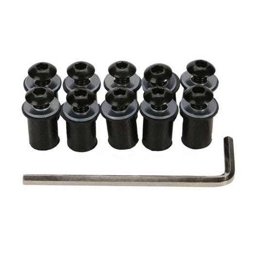 BELOMI 10 Pack 0.71 x 0.4 Inch Motorcycle Windshield Bolt - Image 1