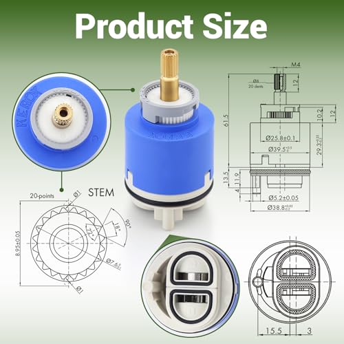 Kerox PBR 40 Faucet Cartridge, Replacement Cartridge | Home Repair - Image 3