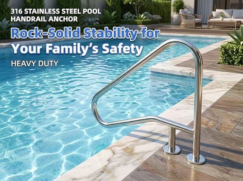 Premium 316 Stainless Steel Pool Ladder Handrail Anchor - Image 6