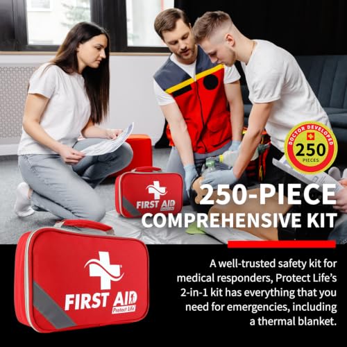 Protect Life First Aid Kit for Home & Business, 250 Pcs - Image 4
