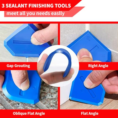 Caulk Gun Kit, Caulking Gun No Drip with 3 Silicone | Home Repair - Image 4