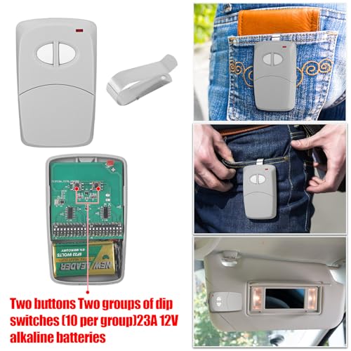 Kingdder 2 Pcs 2 Channel Gate Opener Compatible with Multicode - Image 4