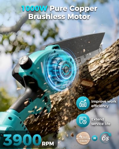 Pole Saws for Tree Trimming, 6" Brushless Mini Chainsaw - Image 5