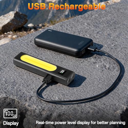 2P Rechargeable Flashlights High Lumens 1800, Magnetic Base - Image 5
