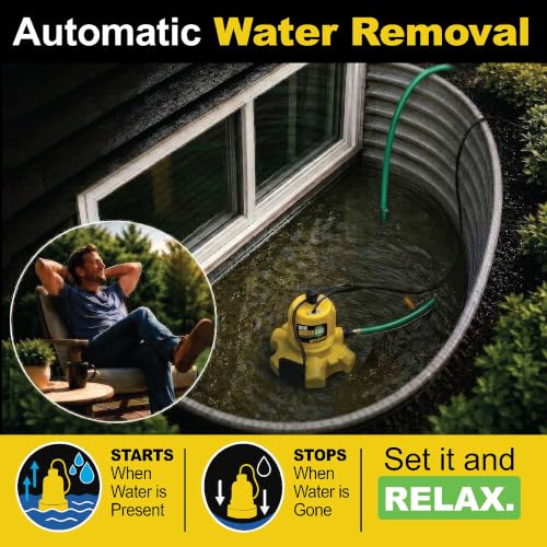 WAYNE WaterBug AUTO 1/6 HP Submersible Water Removal Pump 1350 - Image 4