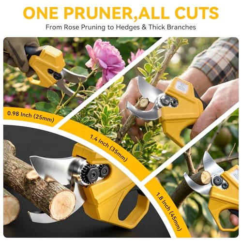 BUYJOY 2-in-1 Electric Pruning Shears & 6 Inch Mini Chainsaw - Image 7