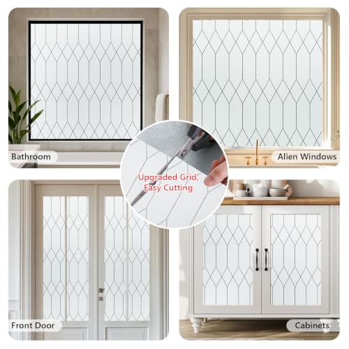 Kromapolis Frosted Privacy Film Static Cling Non-Adhesive - Image 7