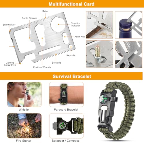 Survival Kit, Camping Tools for Hiking, Fishing & Emergencies - Image 6