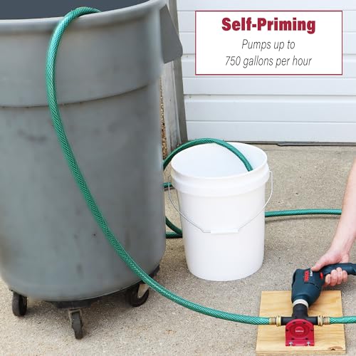 Milescraft 1314 Drill Pump 750 - Self Priming Water Pump - Image 5