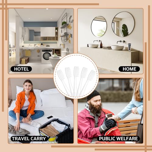 Hushee 300 Pcs Disposable Toothbrush Comb Towel Set - Image 6