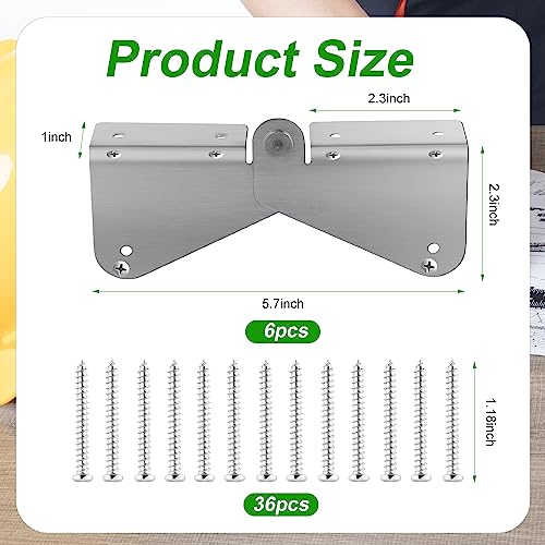 6pcs Gutter Extension Hinge, Stainless Steel Downspout - Image 3