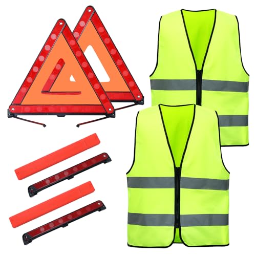 MYFULLY 2-Pack Emergency Warning Triangle with Reflective Safety - Image 2