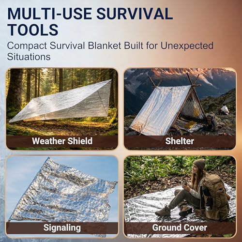 Emergency Blankets, 10 Pack Mylar Thermal Space Blankets - Image 7