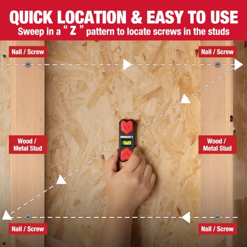 ARROW Magnetic Stud Finder and Level, 2 Removable Magnetic - Image 6